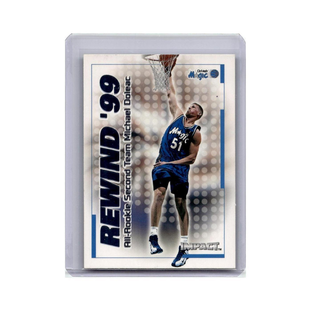 Michael Doleac 1999 SkyBox Impact #37RN Orlando Magic Basketball Card NM
