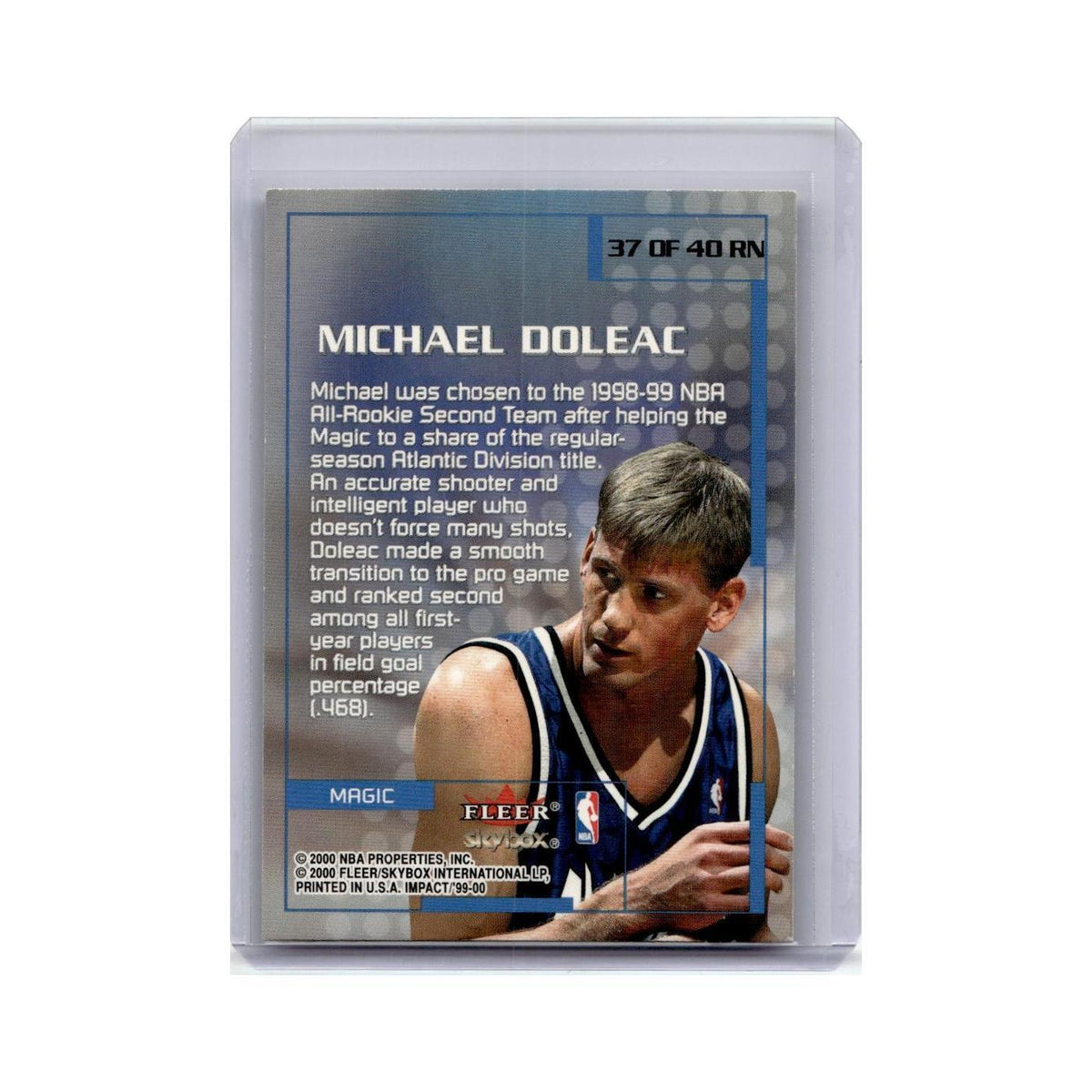Michael Doleac 1999 SkyBox Impact #37RN Orlando Magic Basketball Card NM