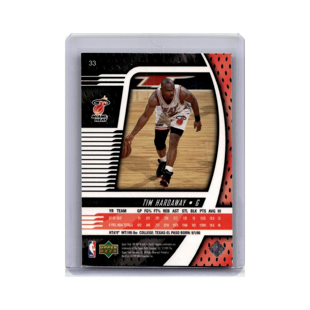Tim Hardaway 1998 Upper Deck Ionix #33 Miami Heat Basketball Card NM
