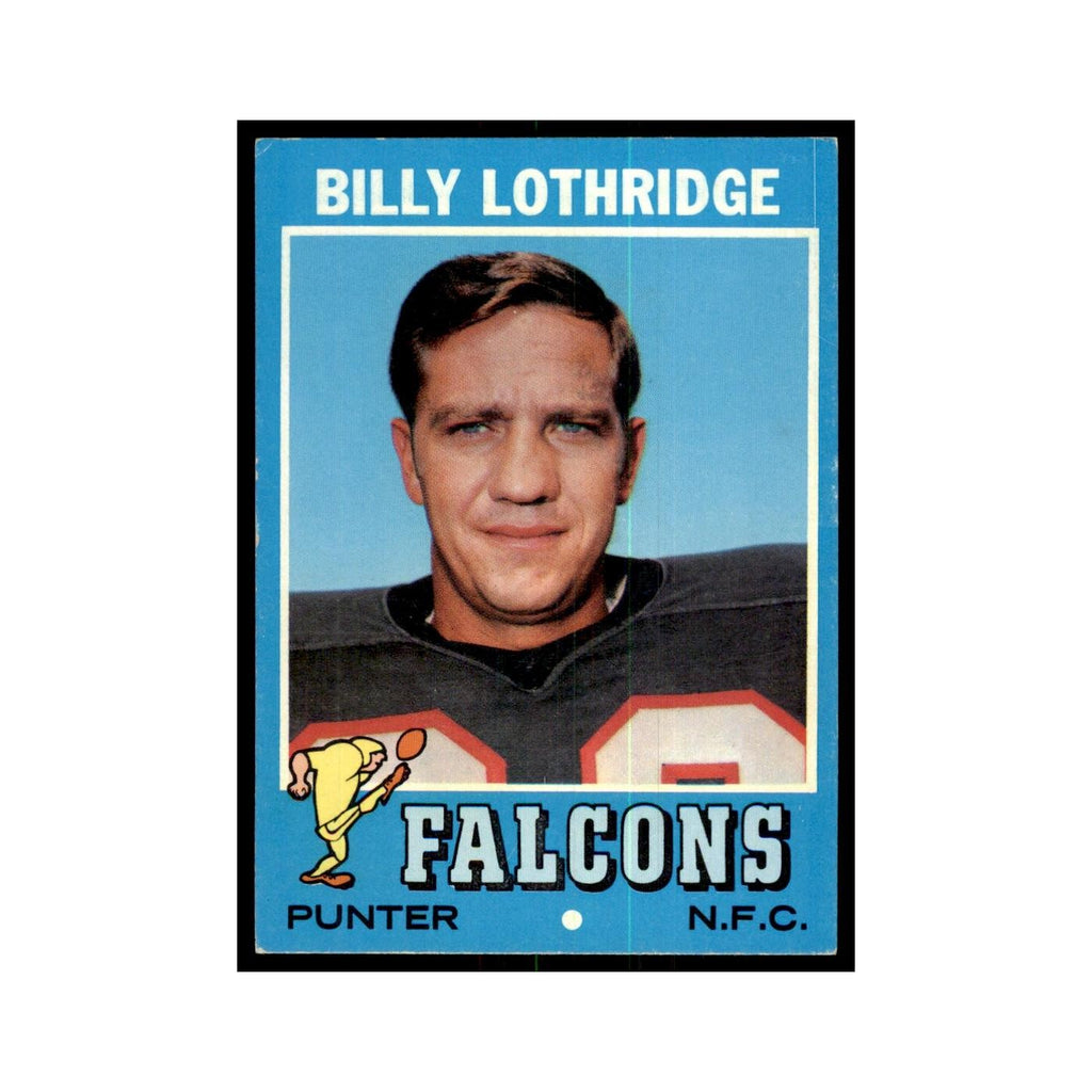 1971 Topps Billy Lothridge Football Cards #29