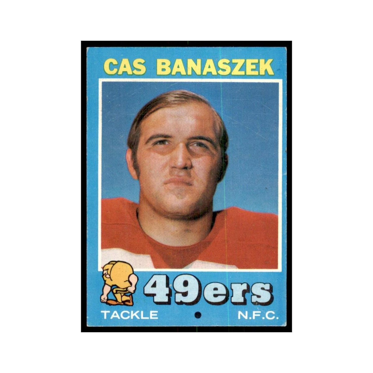 1971 Topps Cas Banaszek Football Cards #52