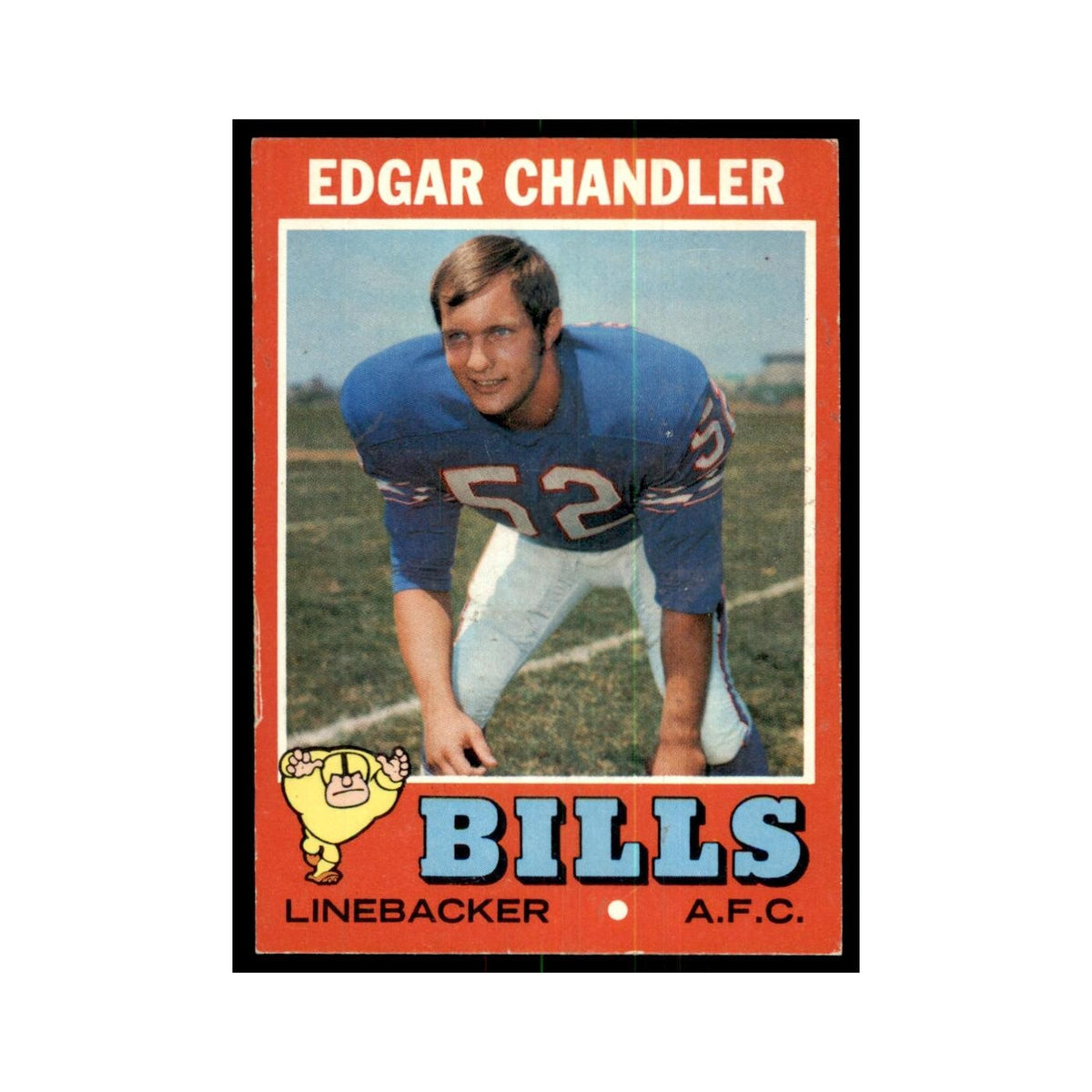 1971 Topps Edgar Chandler Football Cards #86