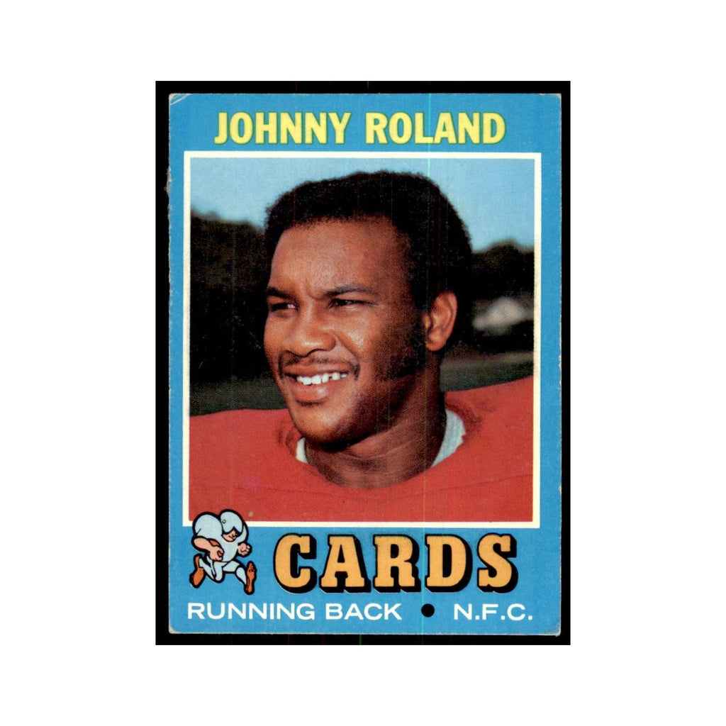 1971 Topps Johnny Roland Football Cards #123