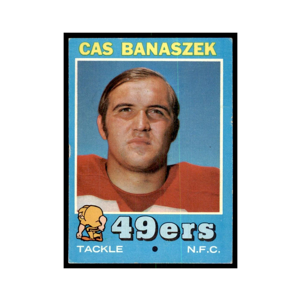 1971 Topps Cas Banaszek Football Cards #52