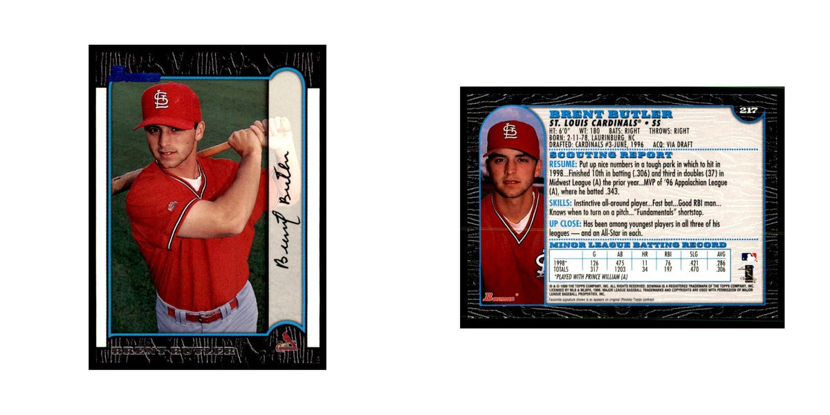 1999 Bowman Brent Butler Baseball Cards #217