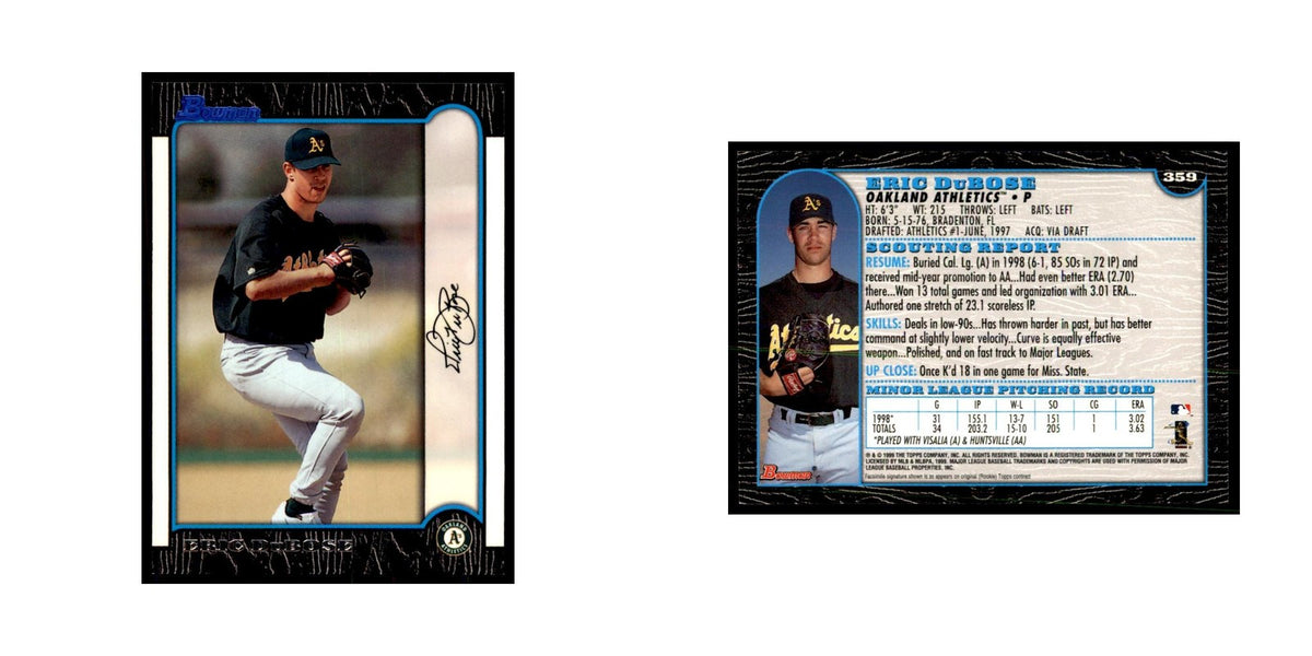 1999 Bowman Eric DuBose Baseball Cards #359