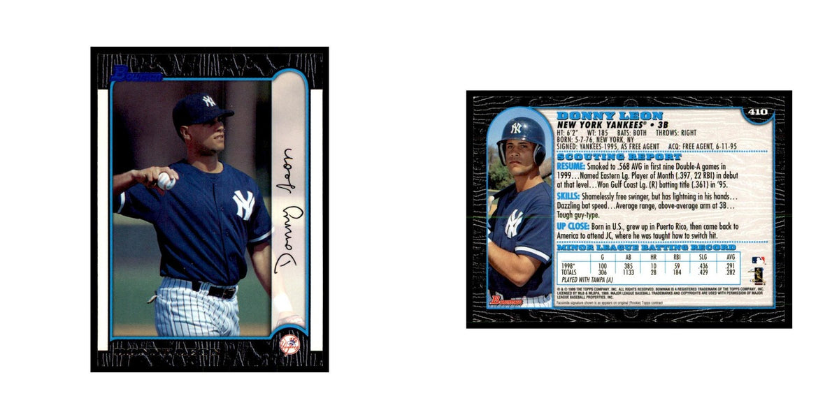 1999 Bowman Donny Leon Baseball Cards #410