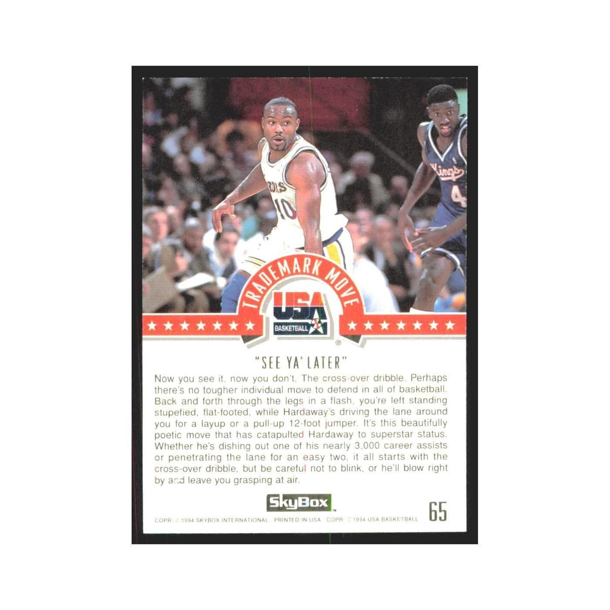 1994 SkyBox USA Tim Hardaway USA #65