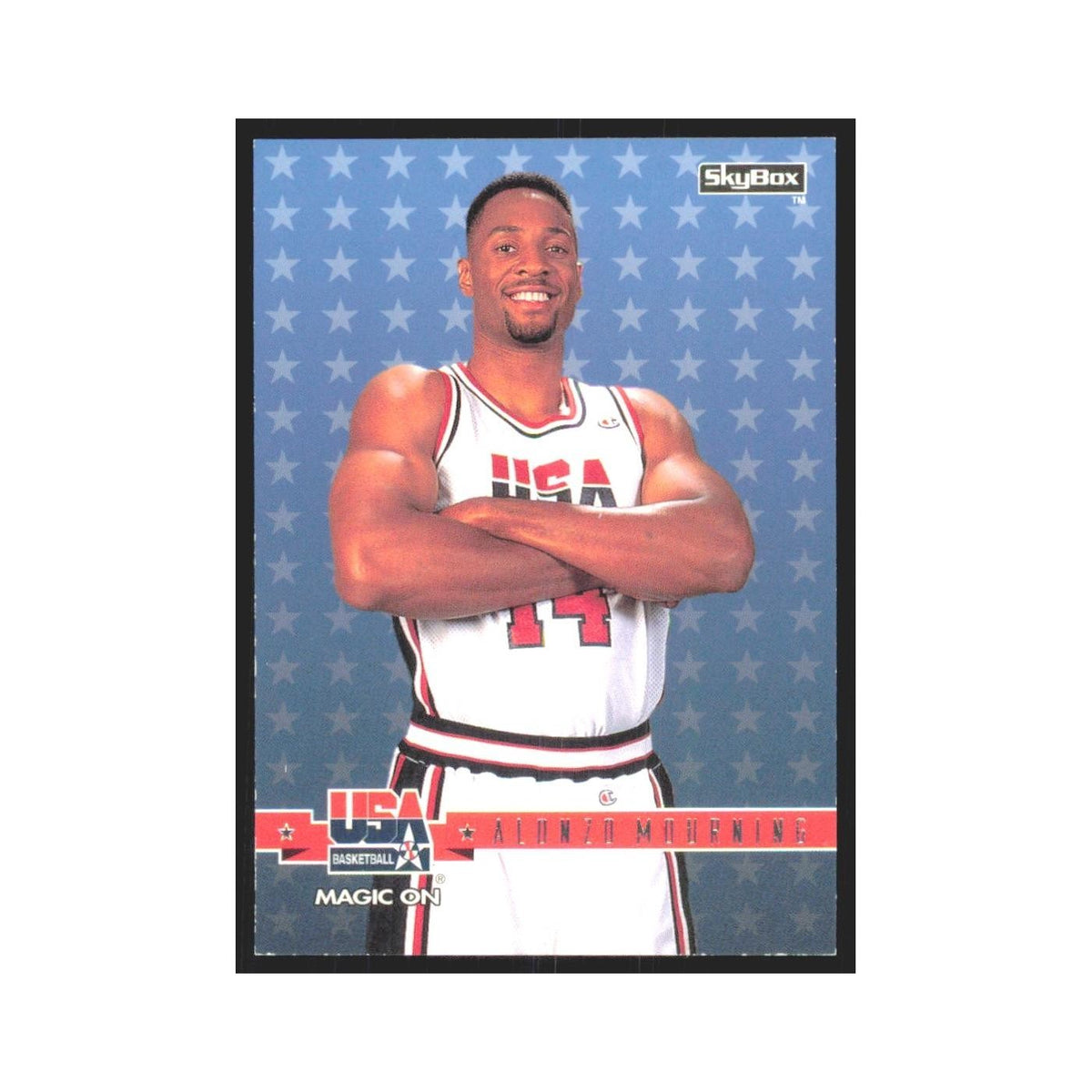 1994 SkyBox USA Alonzo Mourning USA #6