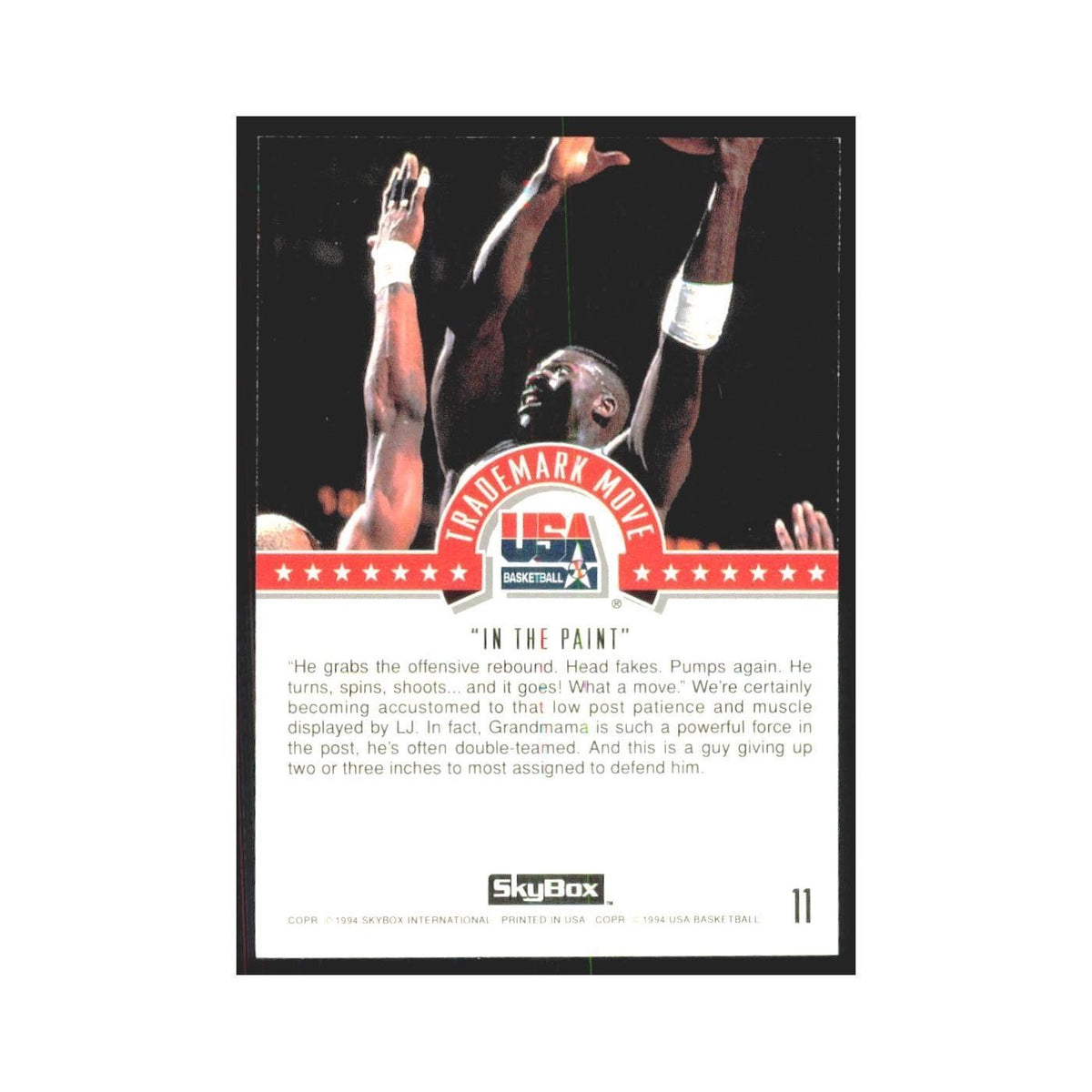 1994 SkyBox USA Larry Johnson USA #11