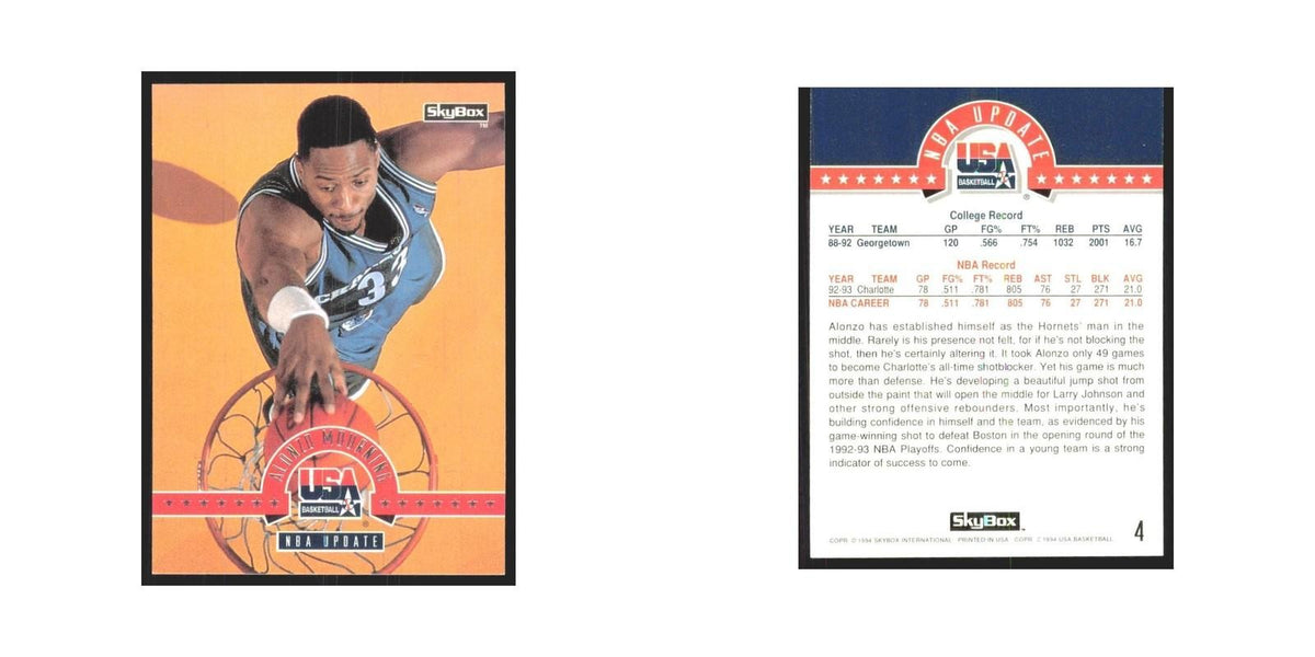 1994 SkyBox USA Alonzo Mourning USA #4