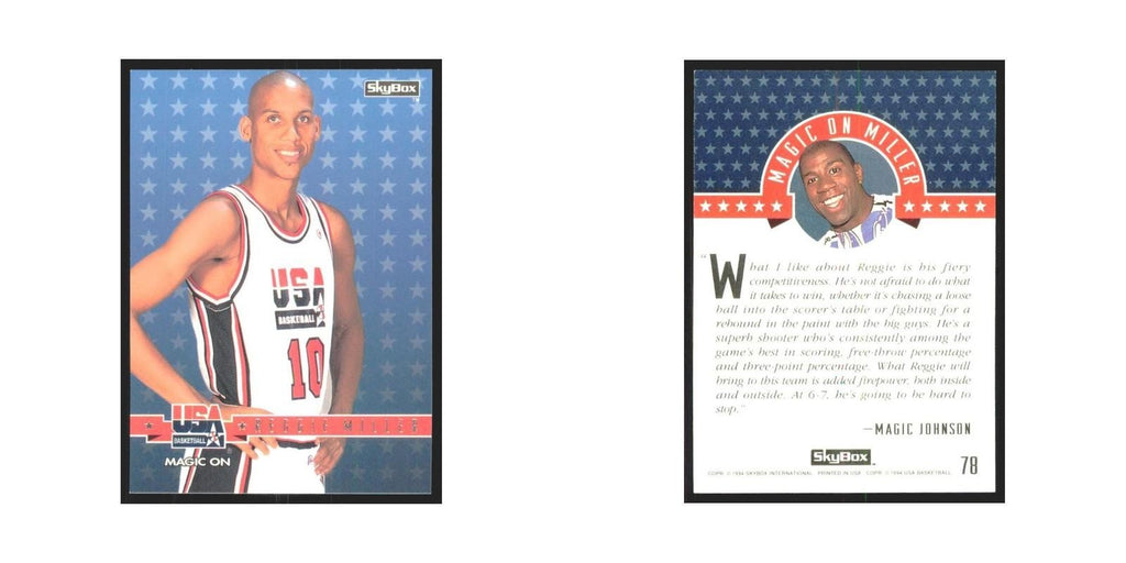 1994 SkyBox USA Reggie Miller USA #78