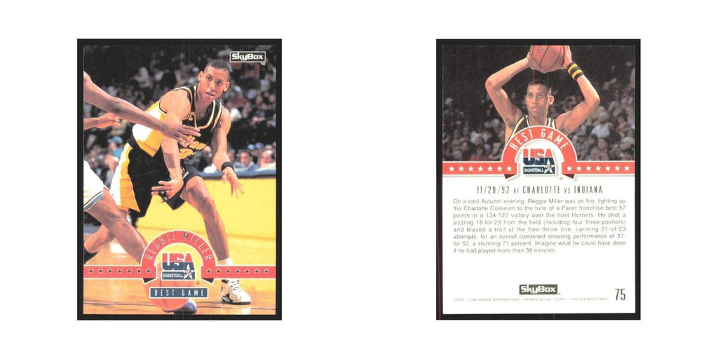 1994 SkyBox USA Reggie Miller USA #75