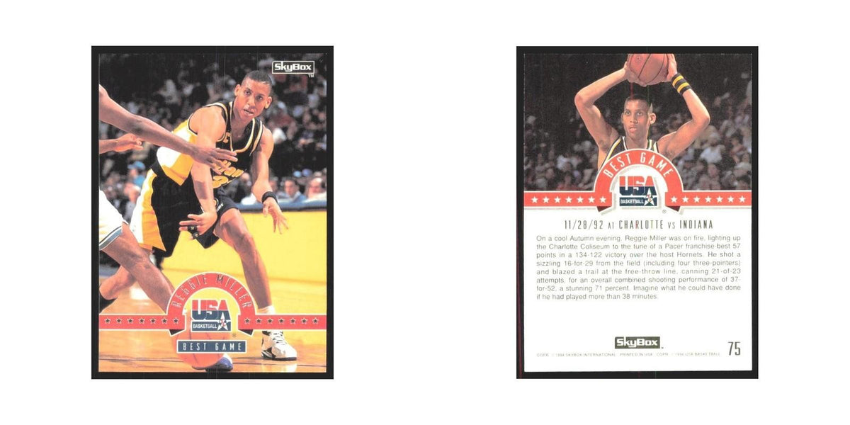 1994 SkyBox USA Reggie Miller USA #75