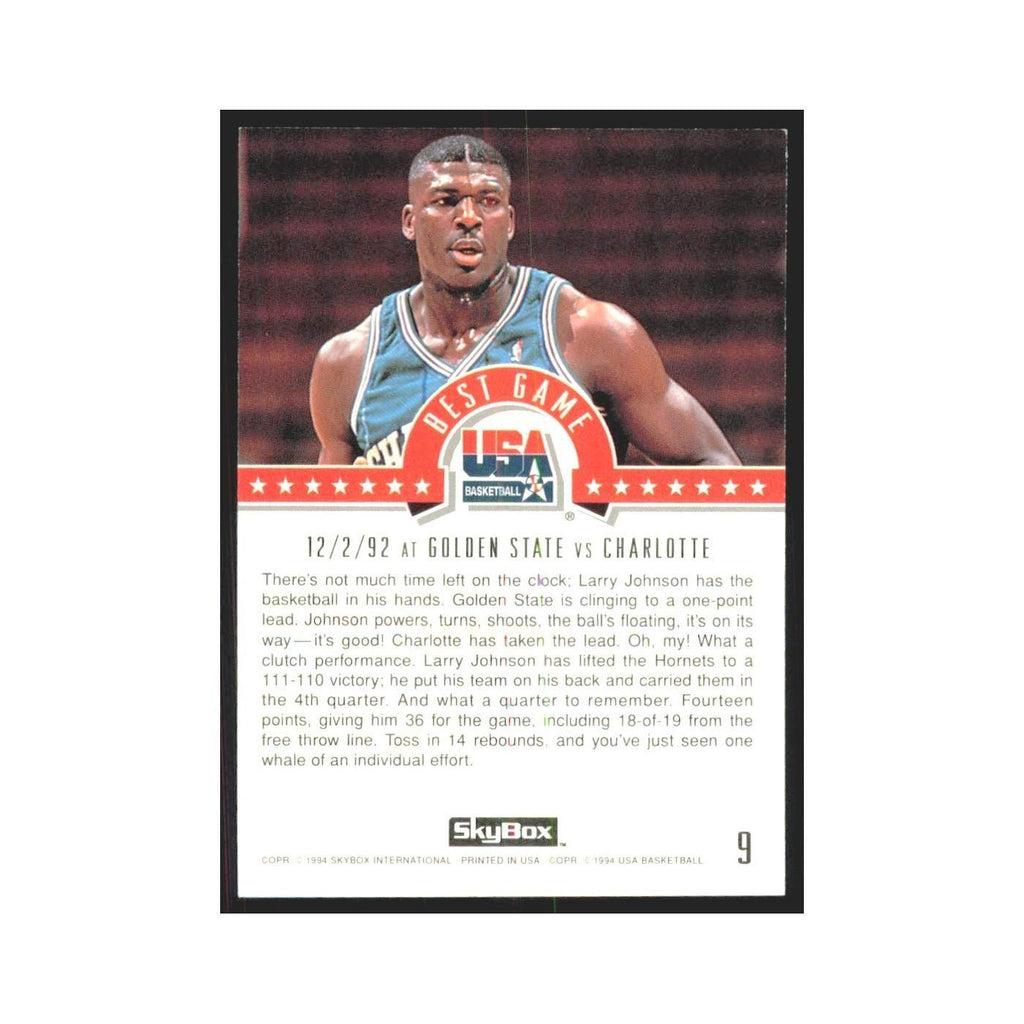 1994 SkyBox USA Larry Johnson USA #9