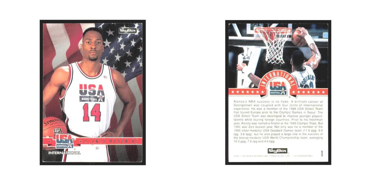 1994 SkyBox USA Alonzo Mourning USA #1