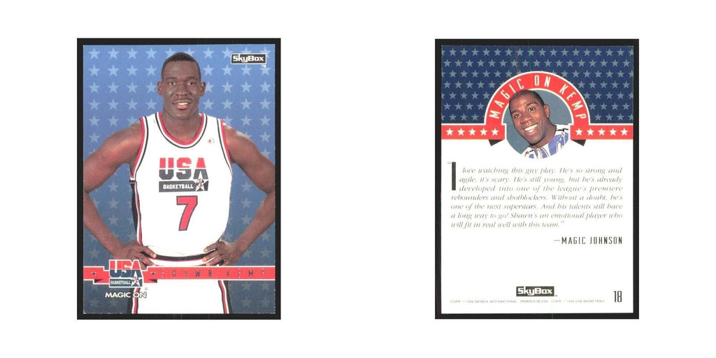 1994 SkyBox USA Shawn Kemp USA #18