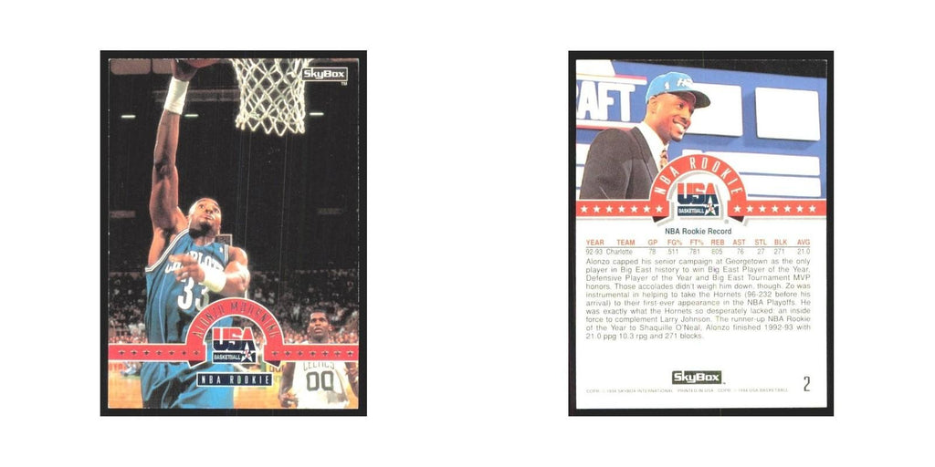 1994 SkyBox USA Alonzo Mourning USA #2