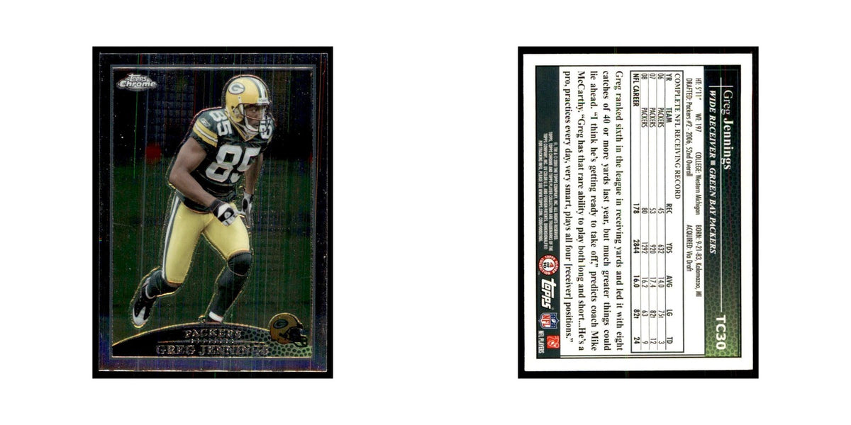 2009 Topps Chrome Greg Jennings Football Cards #TC30