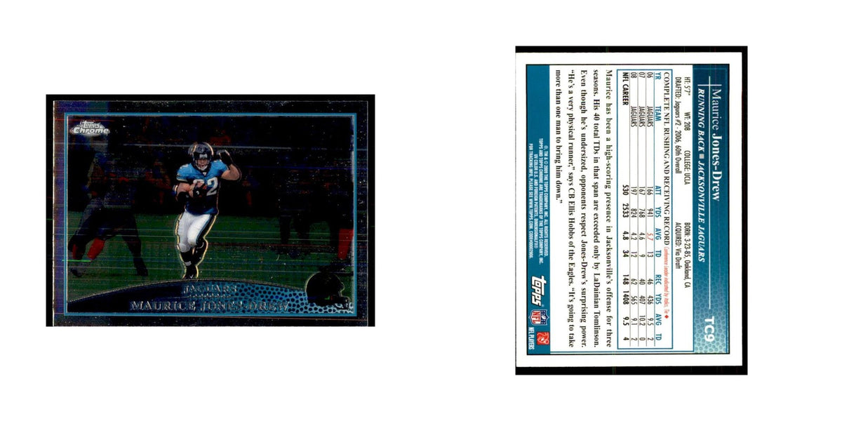 2009 Topps Chrome Maurice Jones-Drew Football Cards #TC9