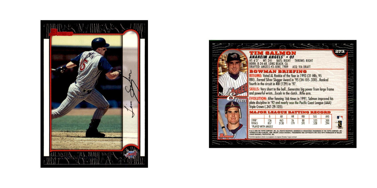 1999 Bowman Tim Salmon Baseball Cards #273