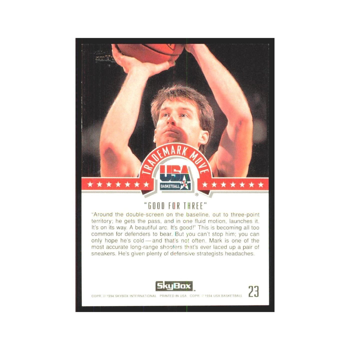 1994 SkyBox USA Mark Price USA #23