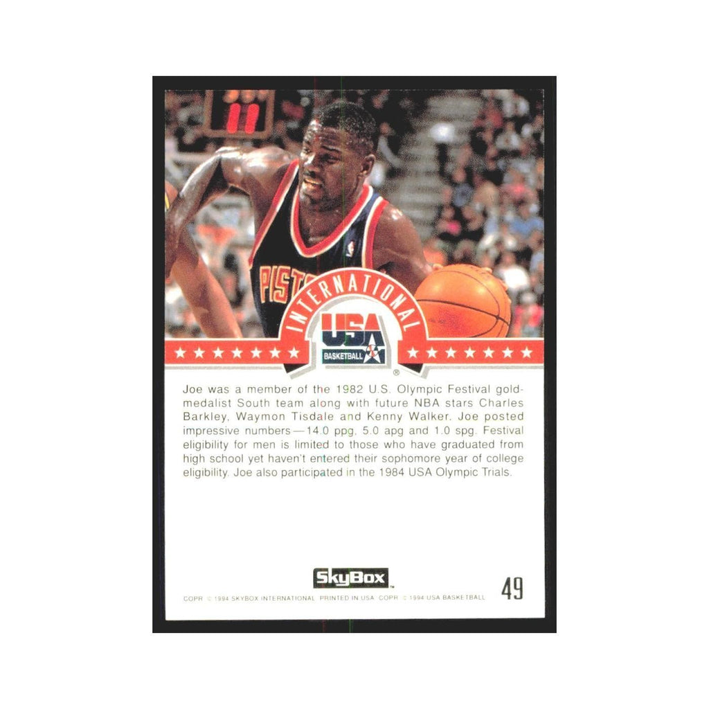 1994 SkyBox USA Joe Dumars USA #49