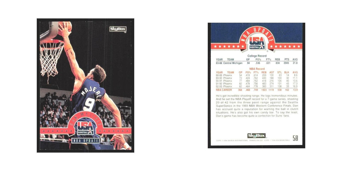 1994 SkyBox USA Dan Majerle USA #58