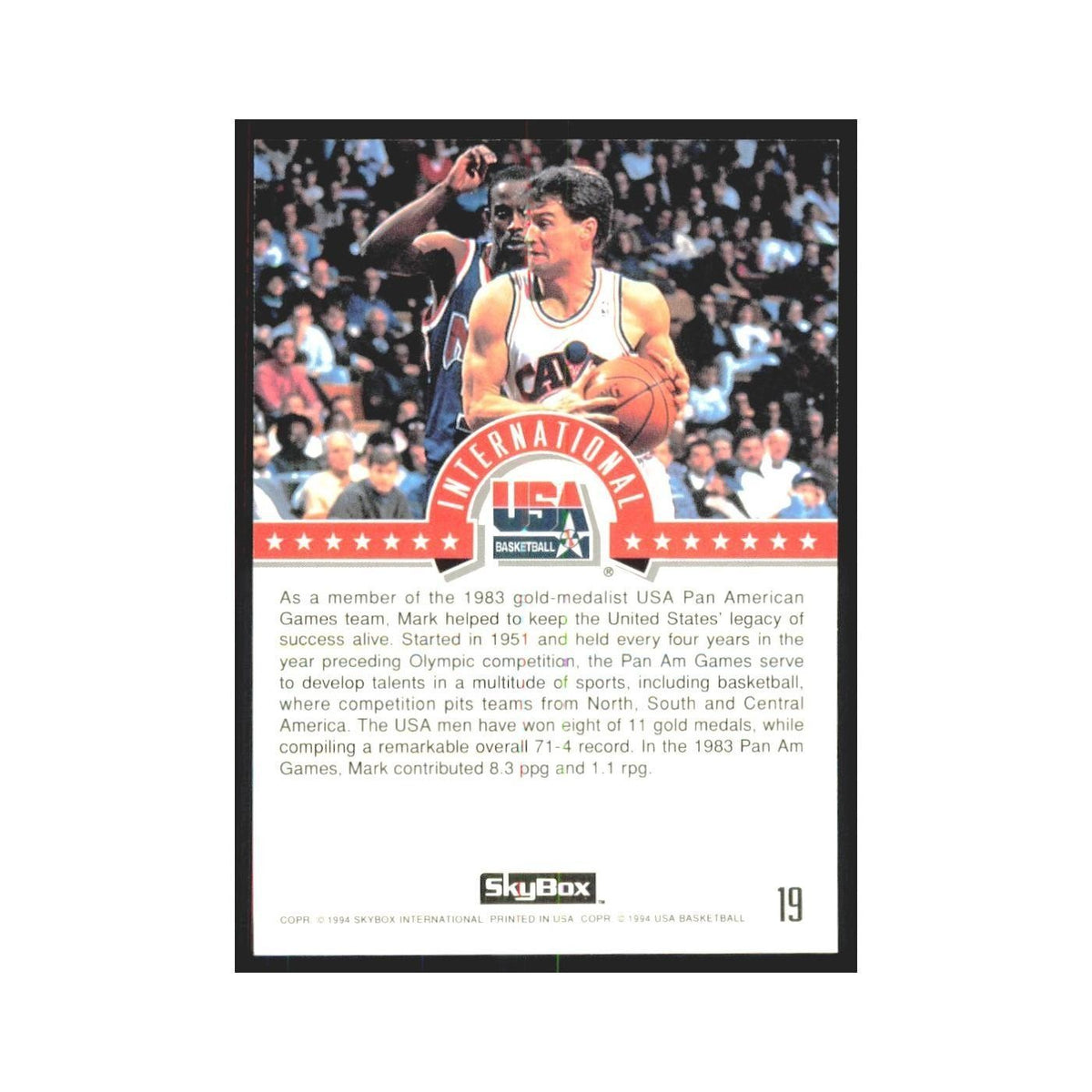 1994 SkyBox USA Mark Price USA #19