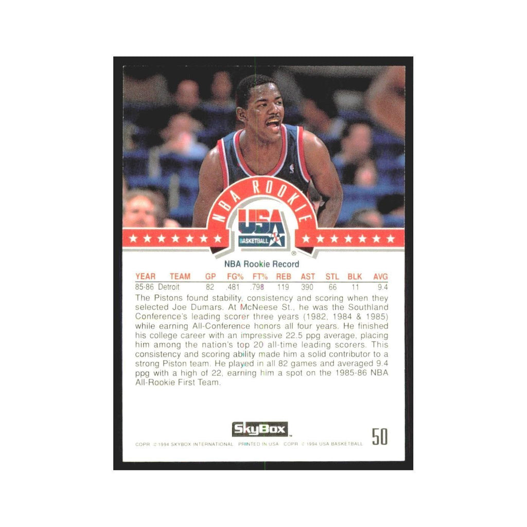 1994 SkyBox USA Joe Dumars USA #50