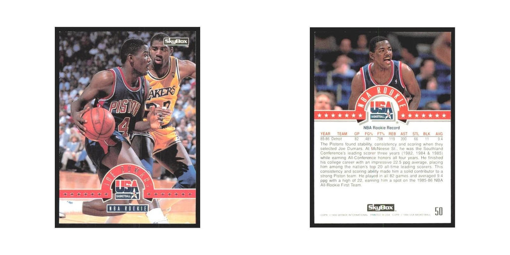 1994 SkyBox USA Joe Dumars USA #50