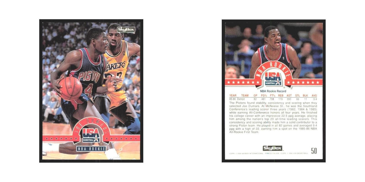 1994 SkyBox USA Joe Dumars USA #50