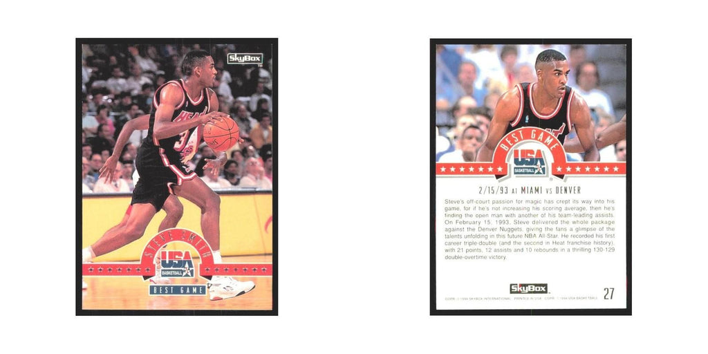 1994 SkyBox USA Steve Smith USA #27