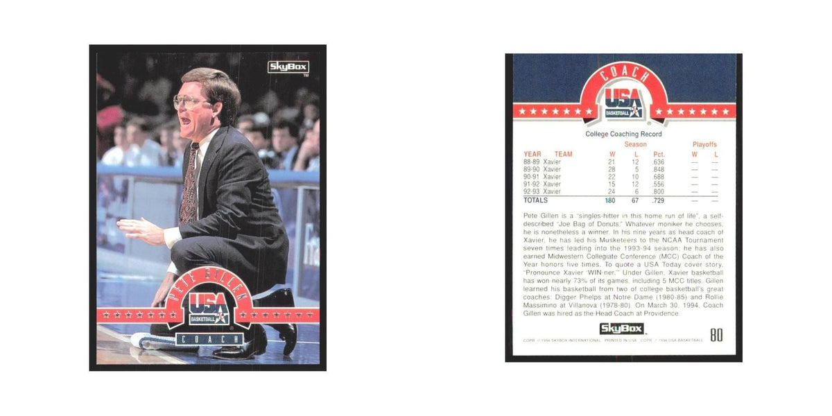 1994 SkyBox USA Pete Gillen USA #80