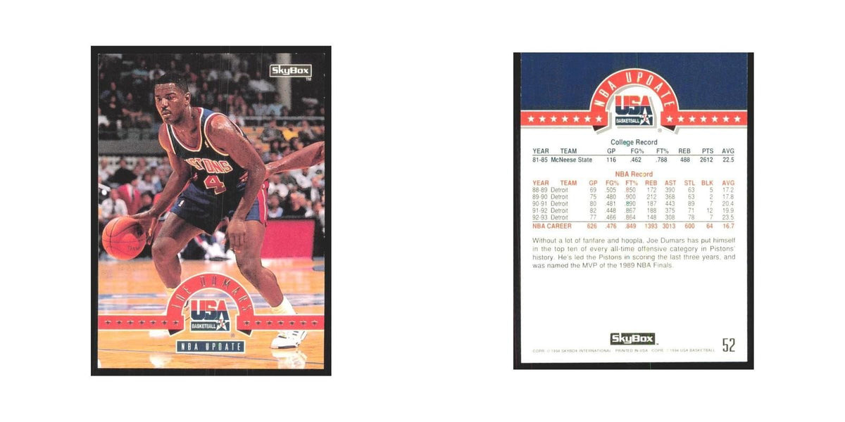 1994 SkyBox USA Joe Dumars USA #52