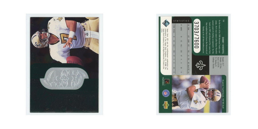 Danny Wuerffel #/7600 1998 Upper Deck SPx #50 New Orleans Saints NM