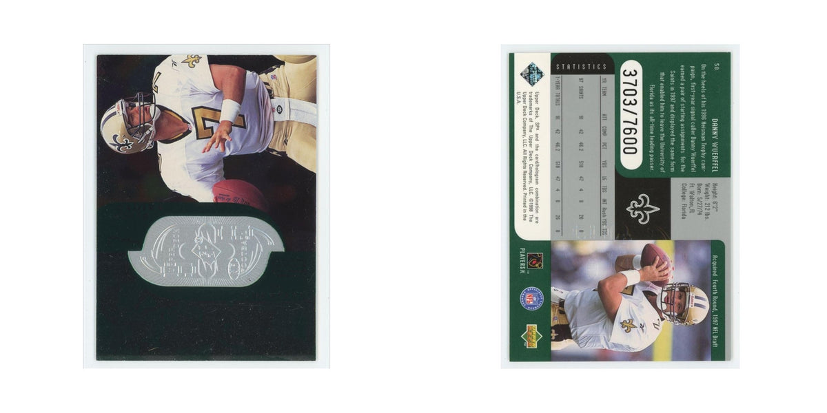 Danny Wuerffel #/7600 1998 Upper Deck SPx #50 New Orleans Saints NM