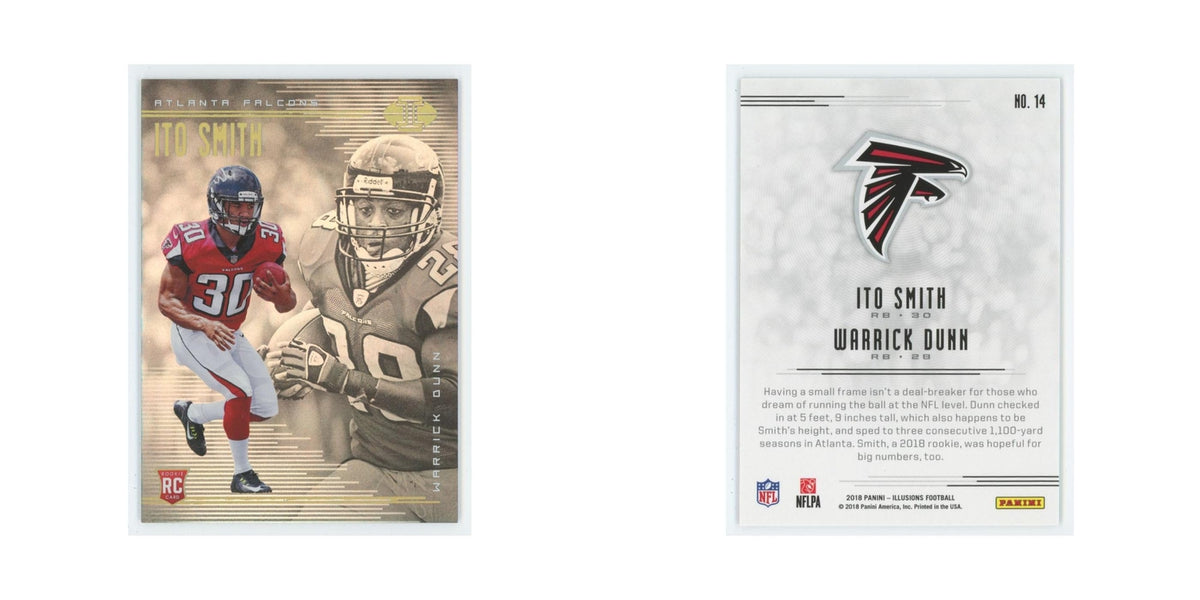 Ito Smith Warrick Dunn Rookie 2018 Panini Illusions #14 Atlanta Falcons NM