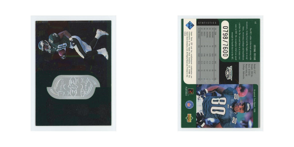 Irving Fryar #/7600 1998 Upper Deck SPx #65 Philadelphia Eagles Football Card NM