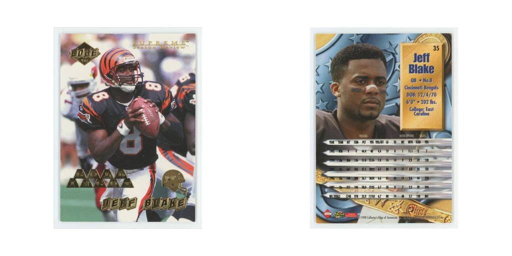 Jeff Blake 1998 Collector's Edge Gold #35 Cincinnati Bengals Football Card NM