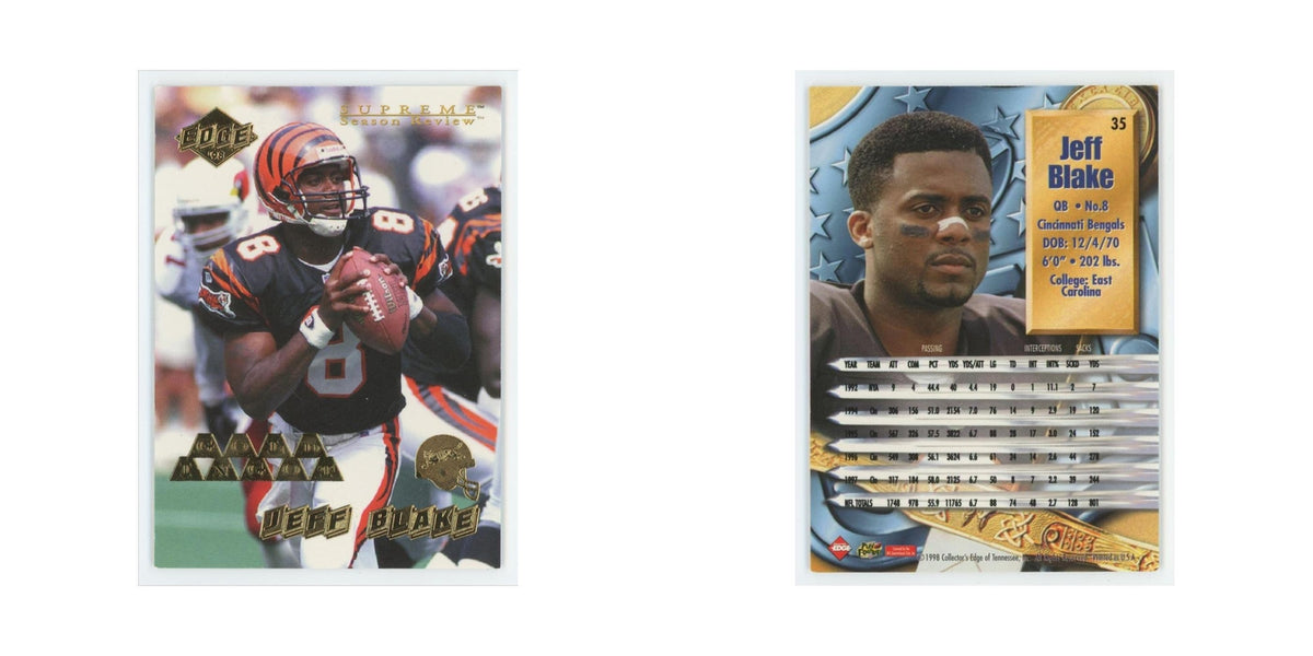 Jeff Blake 1998 Collector's Edge Gold #35 Cincinnati Bengals Football Card NM