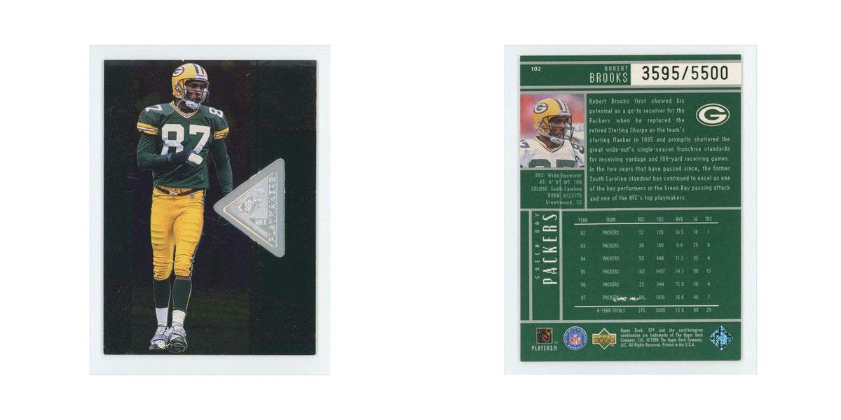 Robert Brooks #/5500 1998 Upper Deck SPx #102 Green Bay Packers Football Card NM
