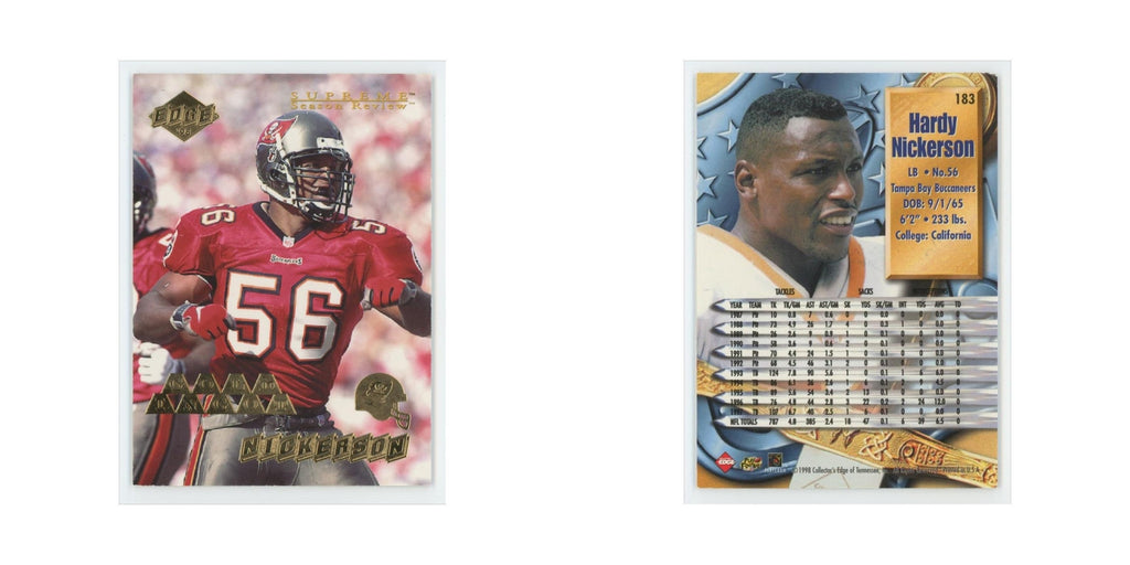 Hardy Nickerson 1998 Collector's Edge Gold #183 Tampa Bay Buccaneers NM