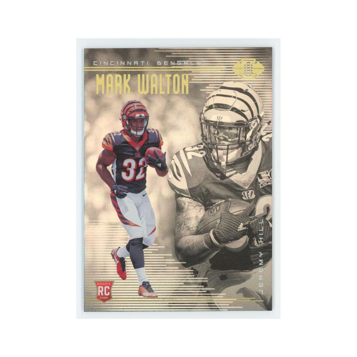 Mark Walton Jeremy Hill Rookie 2018 Panini Illusions #26 Cincinnati Bengals NM