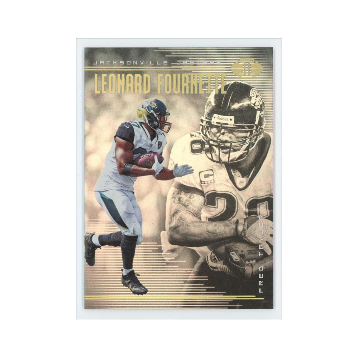 Fred Taylor Leonard Fournette 2018 Panini Illusions #42 Jacksonville Jaguars NM