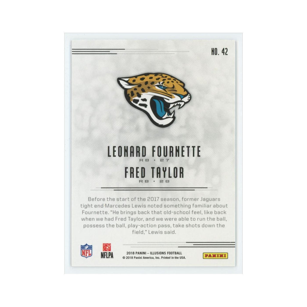 Fred Taylor Leonard Fournette 2018 Panini Illusions #42 Jacksonville Jaguars NM
