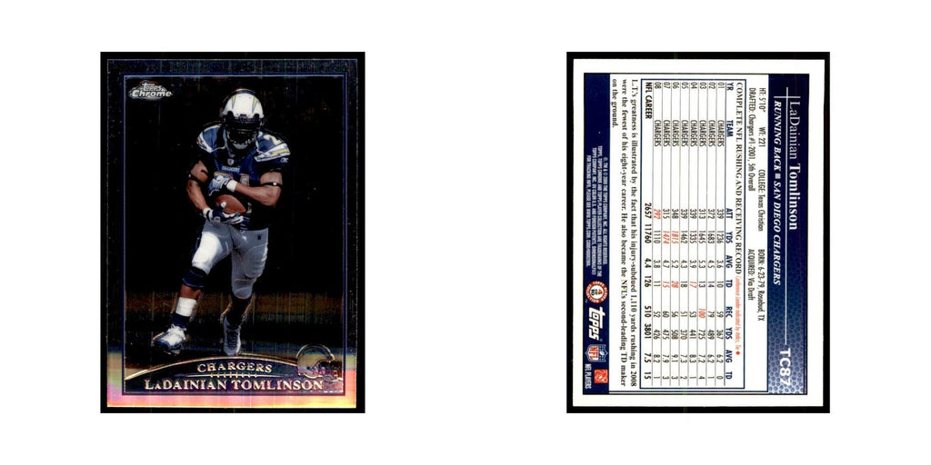 2009 Topps Chrome LaDainian Tomlinson Football Cards #TC87