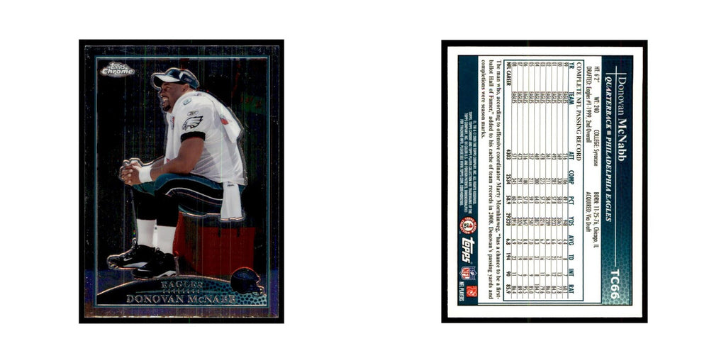 2009 Topps Chrome Donovan McNabb Football Cards #TC66