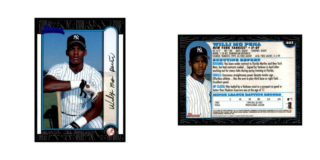 1999 Bowman Wily Mo Pena Baseball Cards #401