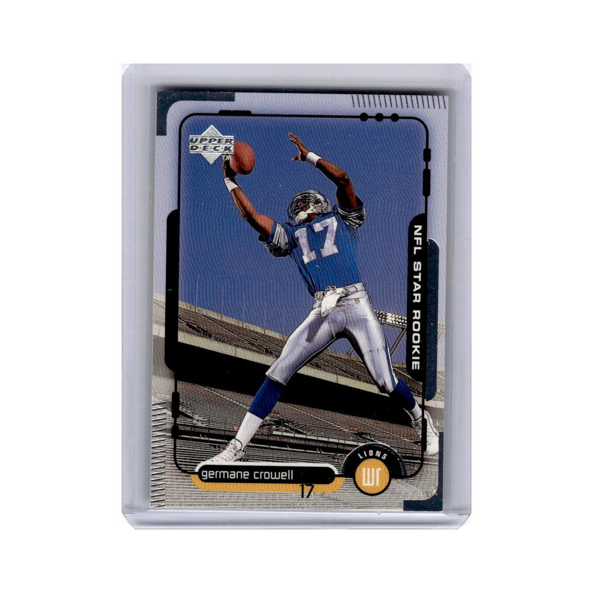 Germane Crowell Rookie 1998 Upper Deck #24 Detroit Lions Football Card NM